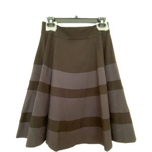 NWT Amanda & Chelsea Black Fit and Flare Midi Skirt-10